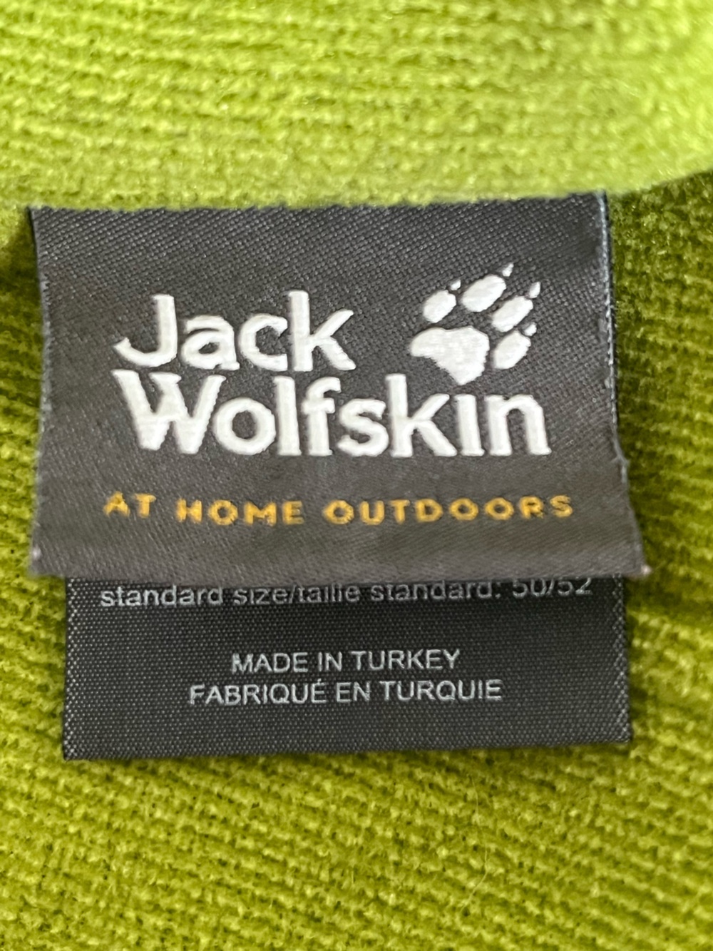 Jack Wolfskin Men's Lime Green Half-Zip Fleece Pullover - Picture 6 of 10